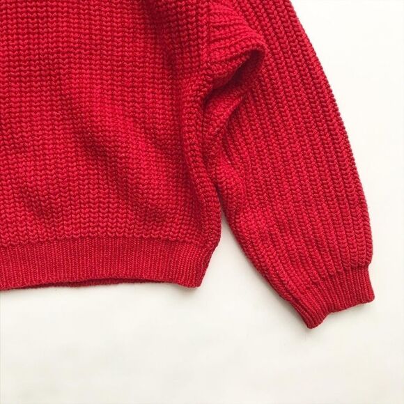 Vintage Perspective red knit sweater EUC 6Y - Picture 4 of 7